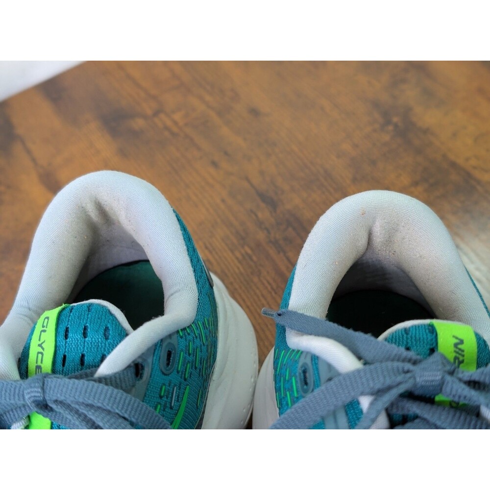 Brooks Men’s Running Shoes Glycerin 20 Size 9D Kayaking/Heron/Green Gecko - Picture 10 of 13